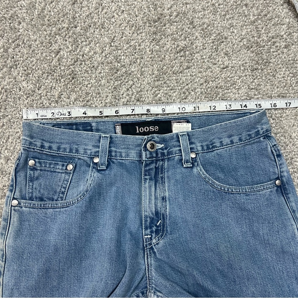 VINTAGE Levis Silvertab Jeans Womens 30x30 9 Short Blue Relaxed Loose Baggy USA - Picture 5 of 9